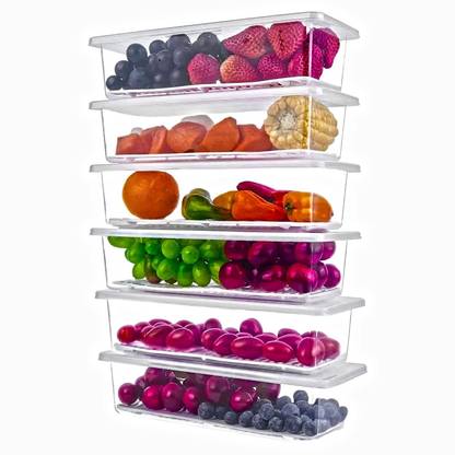 VEWIKZY Plastic Fridge Container  - 1500 ml