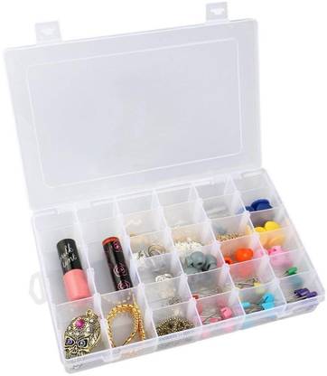 Kinzilla Multipurpose Plastic Medicine Pills, Jewelry, Pins Transparent storage Box Storage Box