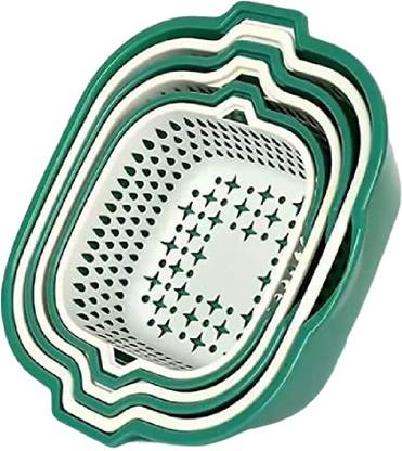 FLOXIT Plastic Drain Basket Storage Basket