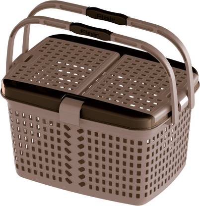 FLAIR Plastic Dual Carrying Storage Basket