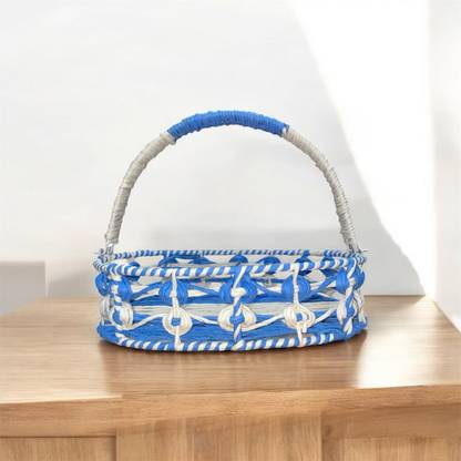 ILYAS BEG Iron Multi-Purpose Decorative Basket with Handle – Great for Gifting Storage Basket