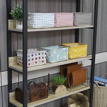 PINJAS Cotton Cotton Small Canvas Storage Bins Mini Foldable Storage Basket Storage Basket Storage Basket
