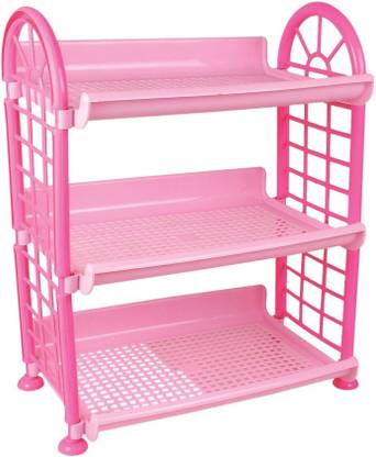 3D METRO SUPER STORE Plastic 3 Layer Plastic Rack Multipurpose Kitchen Storage Organizer Storage Basket