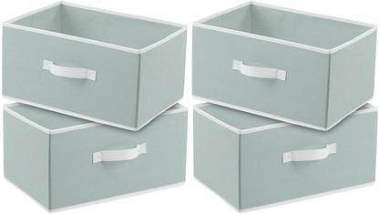 DIVINE Cotton Rectangular Storage Organizer with Side Handle for Toys&Cloths Storage Box / Storage Basket