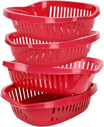 Cutting EDGE Plastic Multi-Purpose Home & Kitchen Organizer Basket for Fruits, Vegetable, Cosmetics Storage Basket