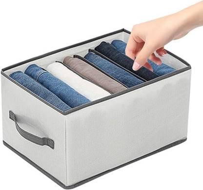 JoyeCrafts Clothes Organizer Clothes Storage Box Wardrobe Organizer For Clothes Almirah Cloth Organizer 7 Grids Organizer