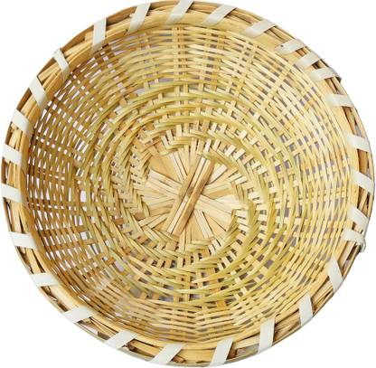 CRM TRADERS Bamboo Fruit and Vegetable Storage Basket