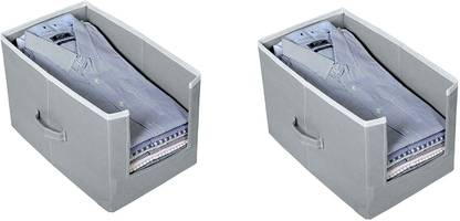 Abhikrafts SHIRT STEACKER SET OF 2 Storage Box