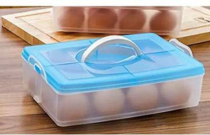 Takositio Unbreakable Egg Holder 12 Grid box Storage Box