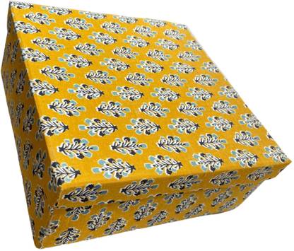 THE JOL STORE Rigid Gift Box Cuppa Board with Block Print | Empty Boxes for Wedding (Ochre) Storage Box