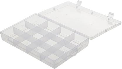 JMD Retails 12 Partition Multi-Purpose Storage Box with lid for Storing Jewellery Storage Box
