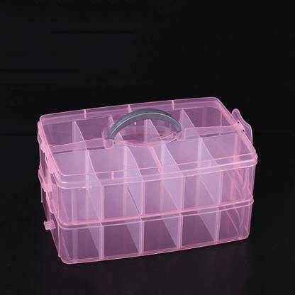 Anime Seekers [HJ059] 2 Layer 20 Grid Storage Organizer Box (Random Colour) Storage Box