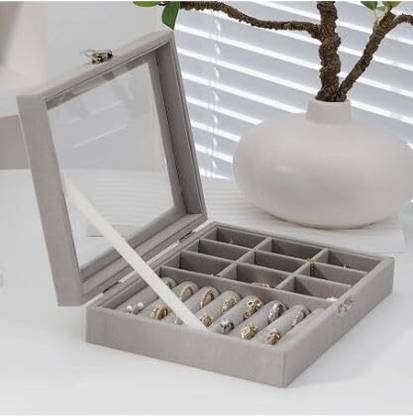 PMW Jewelry Box Transparent Window Storage Box