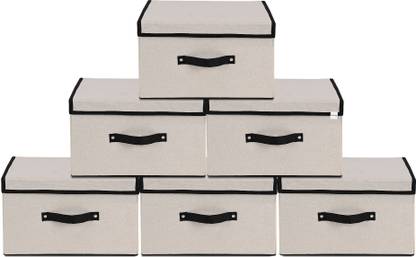 HOMESTIC Small Clothes Drawer Organiser For Wardrobe With Lid Storage Box
