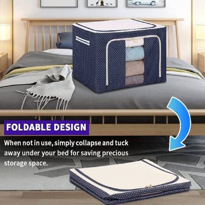 SSAppliances SSAPPLAINCES SpaceMax Wardrobe Cloth Storage Box-03 Storage Box