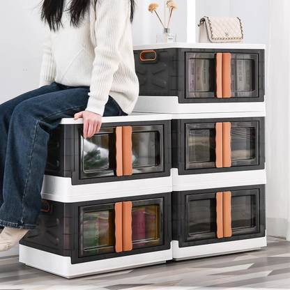 RVPSTOREE Large Plastic Storage Boxes With Lid Use For Office, Home, Kitchen, Bedroom Etc. Storage Box