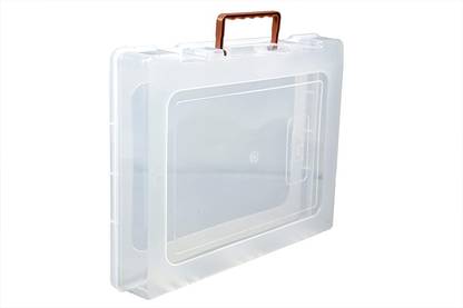 AMEEDARSHAN Rectangular Transparent Plastic Storage Boxes for Saree,Laptop,Books etc Storage Box