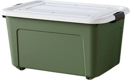KREPS Plastic Storage Container, 30-L Storage Volume, Storage Box Lidded with Wheels Storage Box
