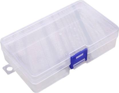 Kinzilla Transparent Multifunctional Clear Single Compartment Plastic Storage Box Storage Box