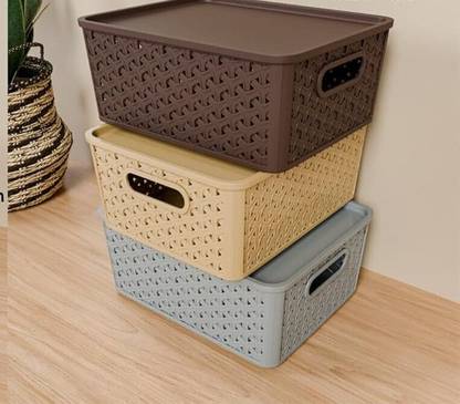 Radhe Krishna Storage Basket Set 3 Piece Storage Box