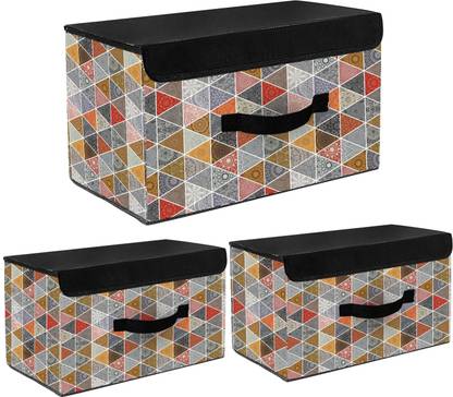 HomeStore-YEP 3 Pcs Cloths Storage box, Basket Box, Storage Box For Cloths Multichips Storage Box