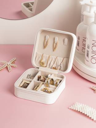 MARKET 99 White Jewellery Box Jewellery Vanity Box
