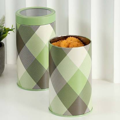 JARSOME Airtight Kitchen Container Set -Tin Jars for Spices, Cookies, Dals - 850 ML/pc Storage Box