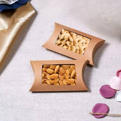 Satyam Kraft 20 Pcs Brown Decorative Folding Paper Gift Boxes For Gifting Storage Box