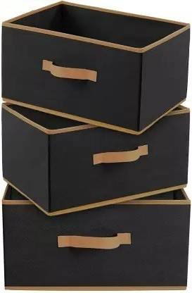Craft Bazar Foldable Rectangular Drawer Storage Organizer with Side Handle for Toys/Cloths Storage Box