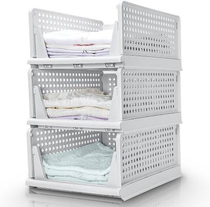Novatic Foldable Drawer Rectangular Large Capacity Clothes, Toys Storage Bag Organizer Storage Box
