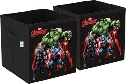 HOMESTIC Marvel Avengers Print Square Storage Box With Handle Storage Box