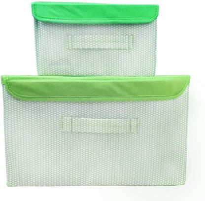 Mteaser Foldable Drawer Rectangular Storage Box with Lid & Handle Closet Organizer Combo Storage Box