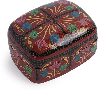 Dcasta Kashmiri Paper Mache Box Multipurpose Storage Box