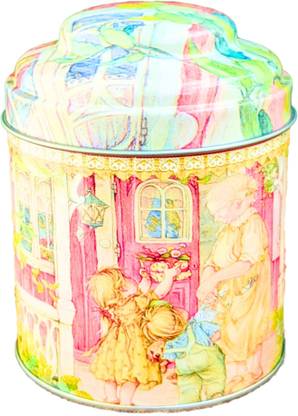Cozzy Dera Metal Vintage old granny and daughter print storage container Storage Box