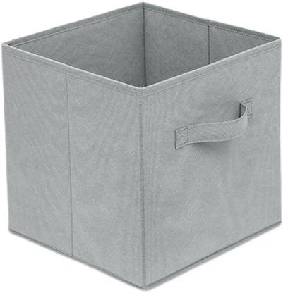 लकज़र 1PC Storage Organizer Open Box Space Saving Basket for Storing Toys (Grey) स्टोरेज बॉक्स