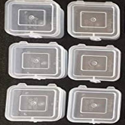 Shivarth Small Size Transparent for all regular use Plastic Boxes Perfect Use 6pcs Storage Box