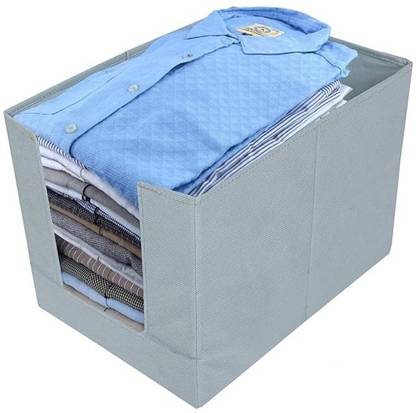 DRUPE Clothes Collection Shelf Storage Box Organizer - Foldable & Stackable Storage Box