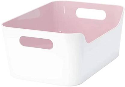 IKEA (Digital Shoppy Kitchen Rectangular Storage Box (Light Pink, 24 x 17 cm)) Storage Box