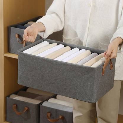 DEKIYANZ Open Storage Box -h / Open Storage Box for Clothes Wardrobe organizer Living Box Storage Box
