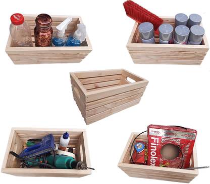 Bajrangi Enterprises MULTIPURPOSE STORAGE SOLUTION - ORGANISER 10 X 5 X 5 Inch Storage Box