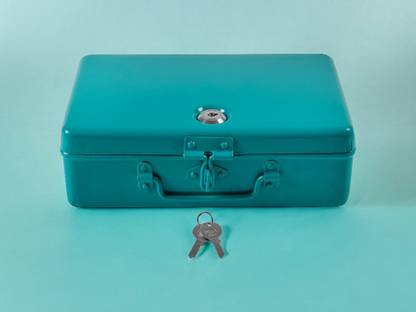 JAYCO Storage Box with Lock - Medium Size - 10" Green Storage Box