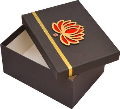 Ochre lotus shoe box (red) Storage Box