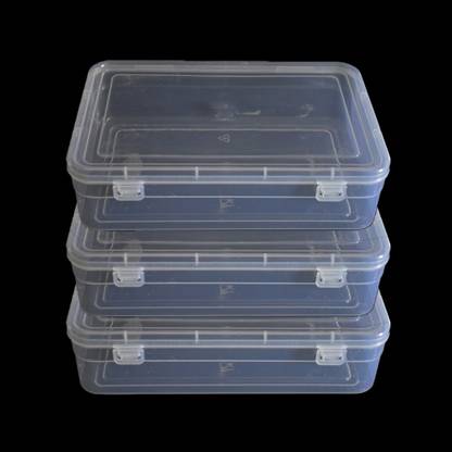 SHD COLLECTIONS Set of 3 Medium Storage Box (White) Storage Box