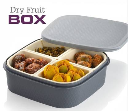 Vmk 4 IN 1 Dry Fruit Storage Box, Storage Container with lid, Serving Box Storage Box