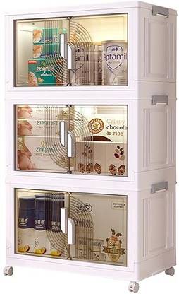 Yindella 3 Plastic Storage Boxes for Clothes Plastic Rack for Storage Drawer Overhead Storage Shelf