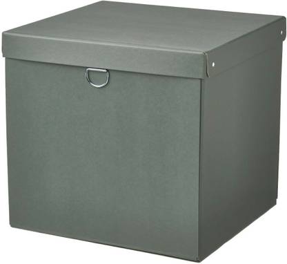 IKEA Digital Shoppy (90538765)Storage box with lid, grey-green, 32x30x30 cm Storage Box