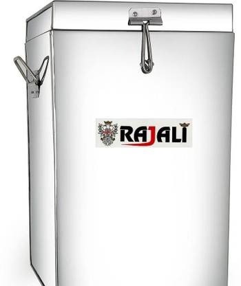 Rajali Tin Deep Storage Box,Grocery Container Box With Plain 50 Kg| Storage Drums 50 L Drum