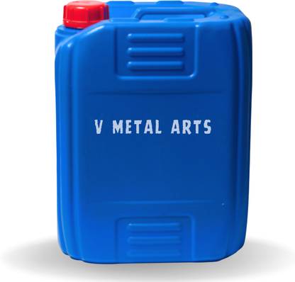 V Metal Arts Plastic Jerry Can | Plastic Can | Water Storage Can | Refillable Empty Can | Can with Sealed Cap | Blue PVC Can | Storage Can 35 L Drum