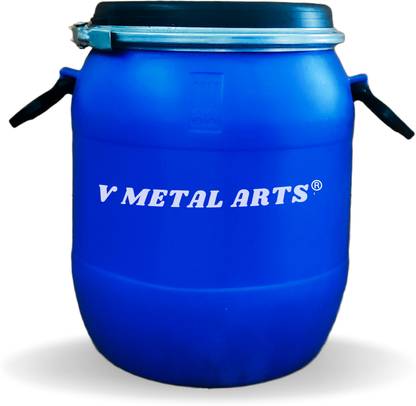 V Metal Arts Plastic Storage Drum Plastic Drum | Water Storage Drum | Chemical Storage Plastic Drum 25 L Drum