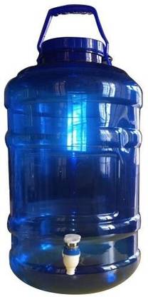 BLVD Plastic Water Can with Tap and Handle for Easy to Carry for Domestic and Commercial Use (20 Liters) 20 L Drum